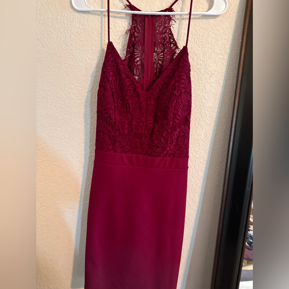 Gorgeous wine colored dress